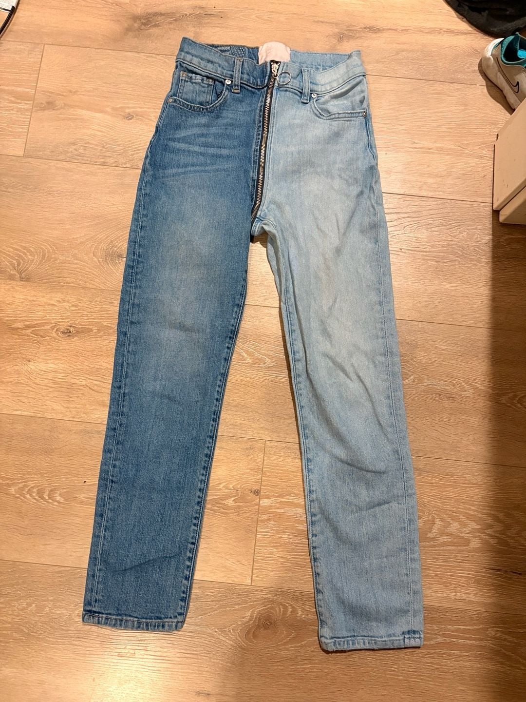 Revice Yin Yang Tokyo Wash Two-Tone Zip-Front Jeans
