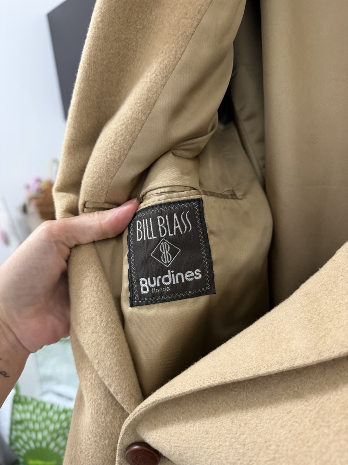 Vintage Camel Hair Blazer 100% Camel Hair Tailored Jacket Classic Luxury Beige
