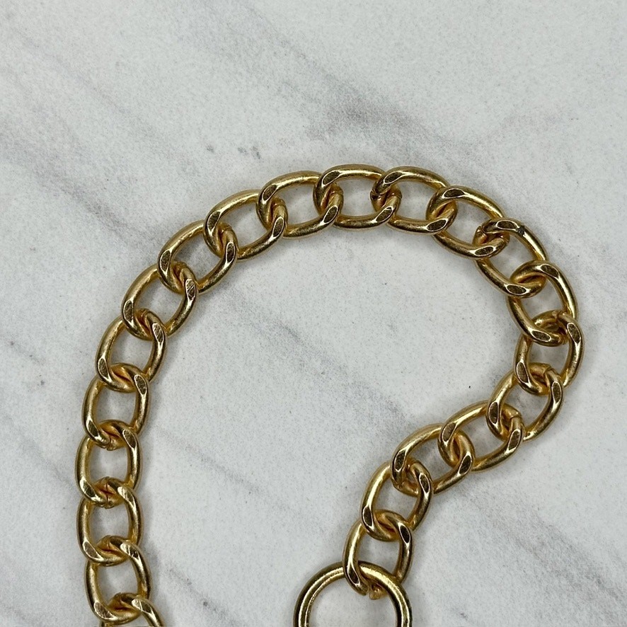 Gold Tone Chain Link Crossbody Purse Handbag Replacement Strap – 50″