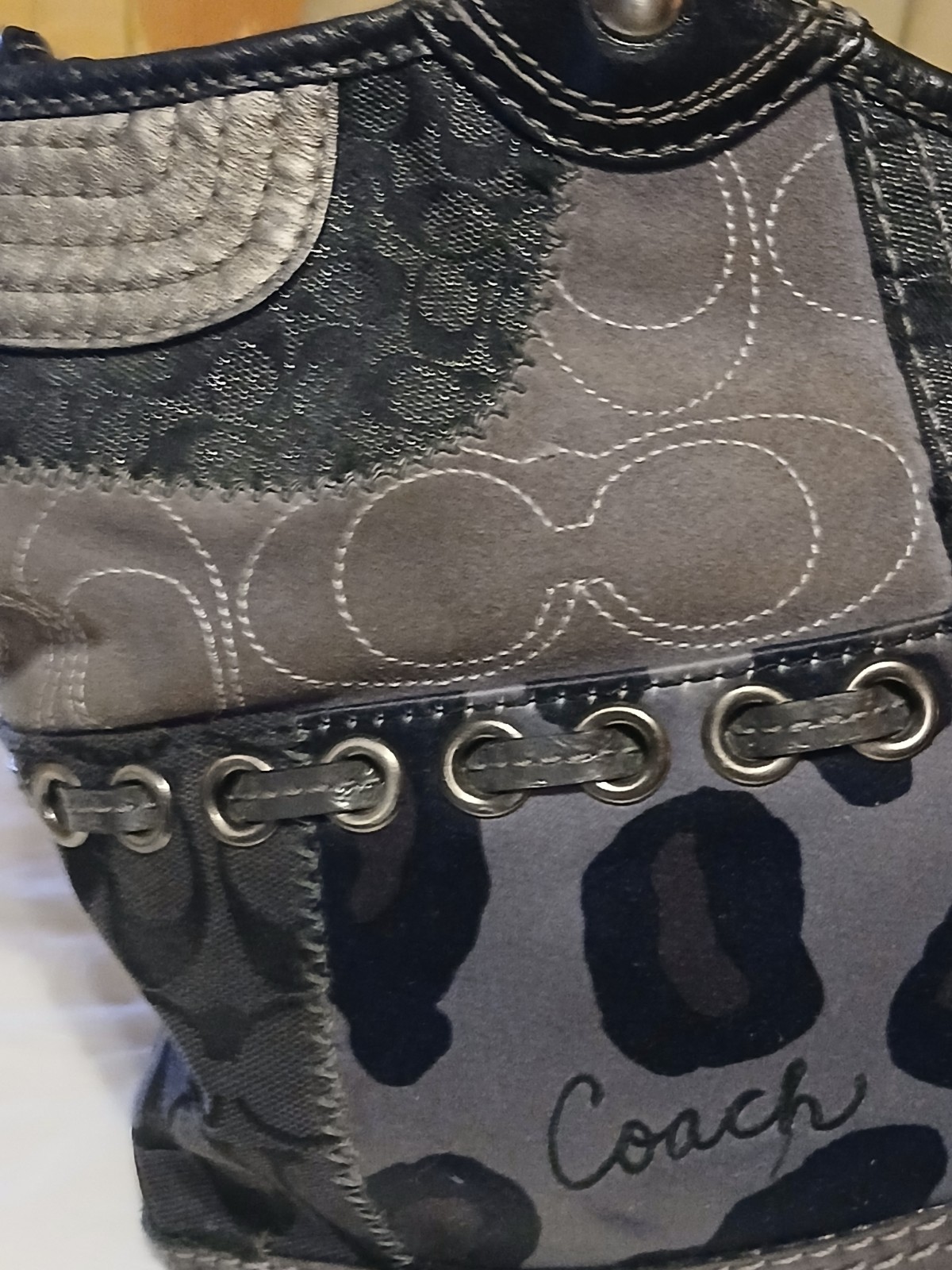 Coach Bleecker Patchwork Satchel
