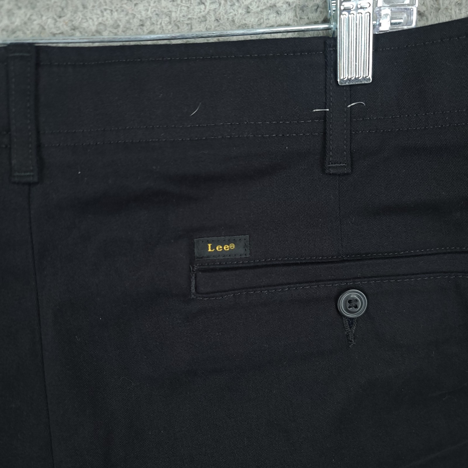 Lee Jeans Mens 42 X 32 Extreme Motion Mvp Regular Straight Black Stretch