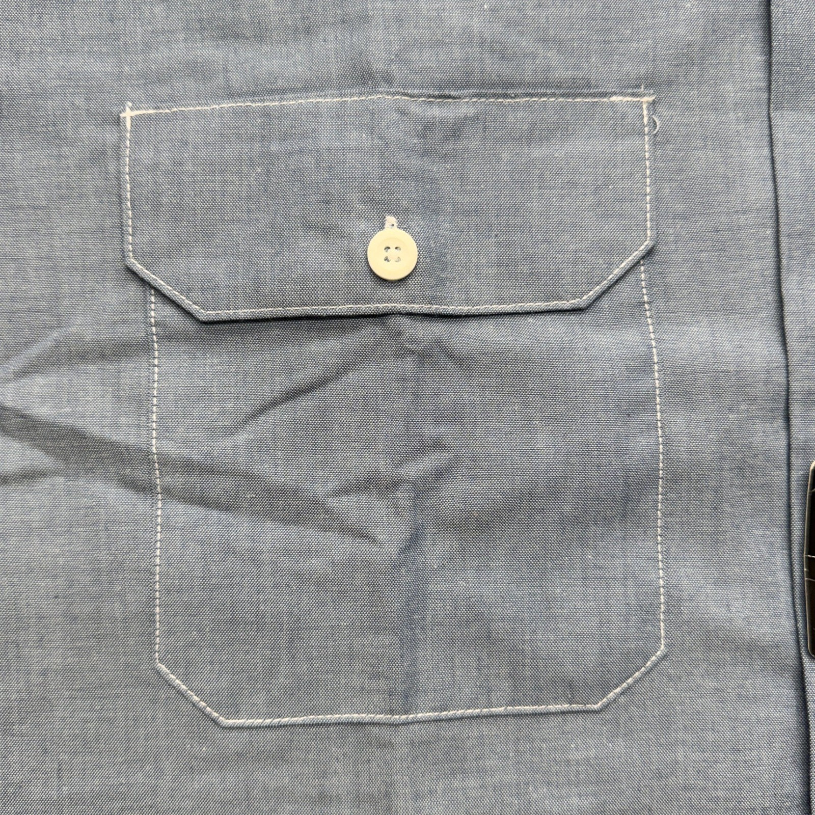 Dickies Long Sleeve Chambray Work Shirt Mens XL Blue