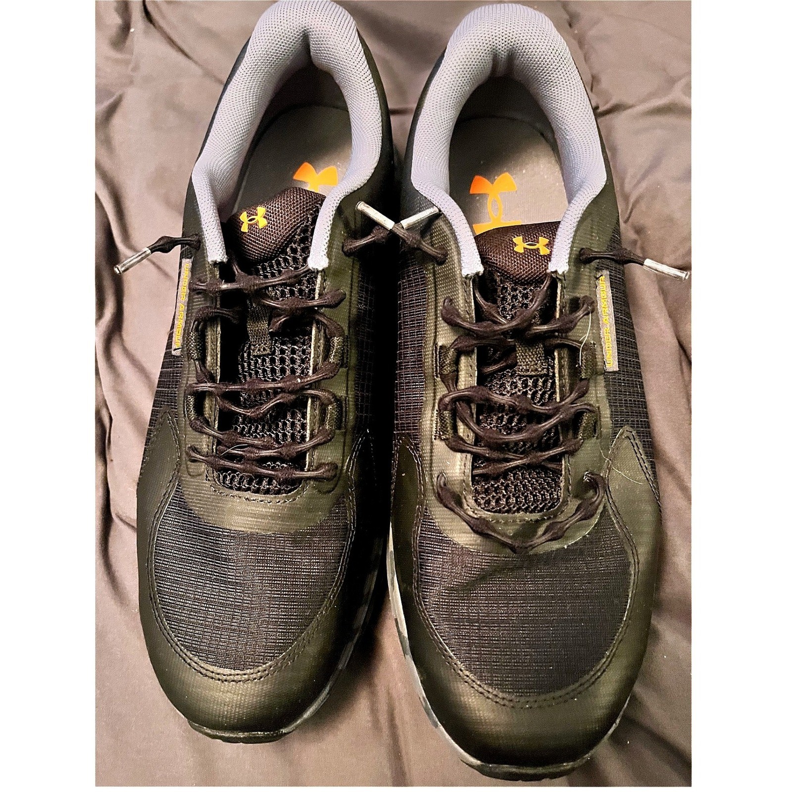 Under Armour Charged Bandit TR2 Mens Running Shoes Black/Orange Camo 3028371-001