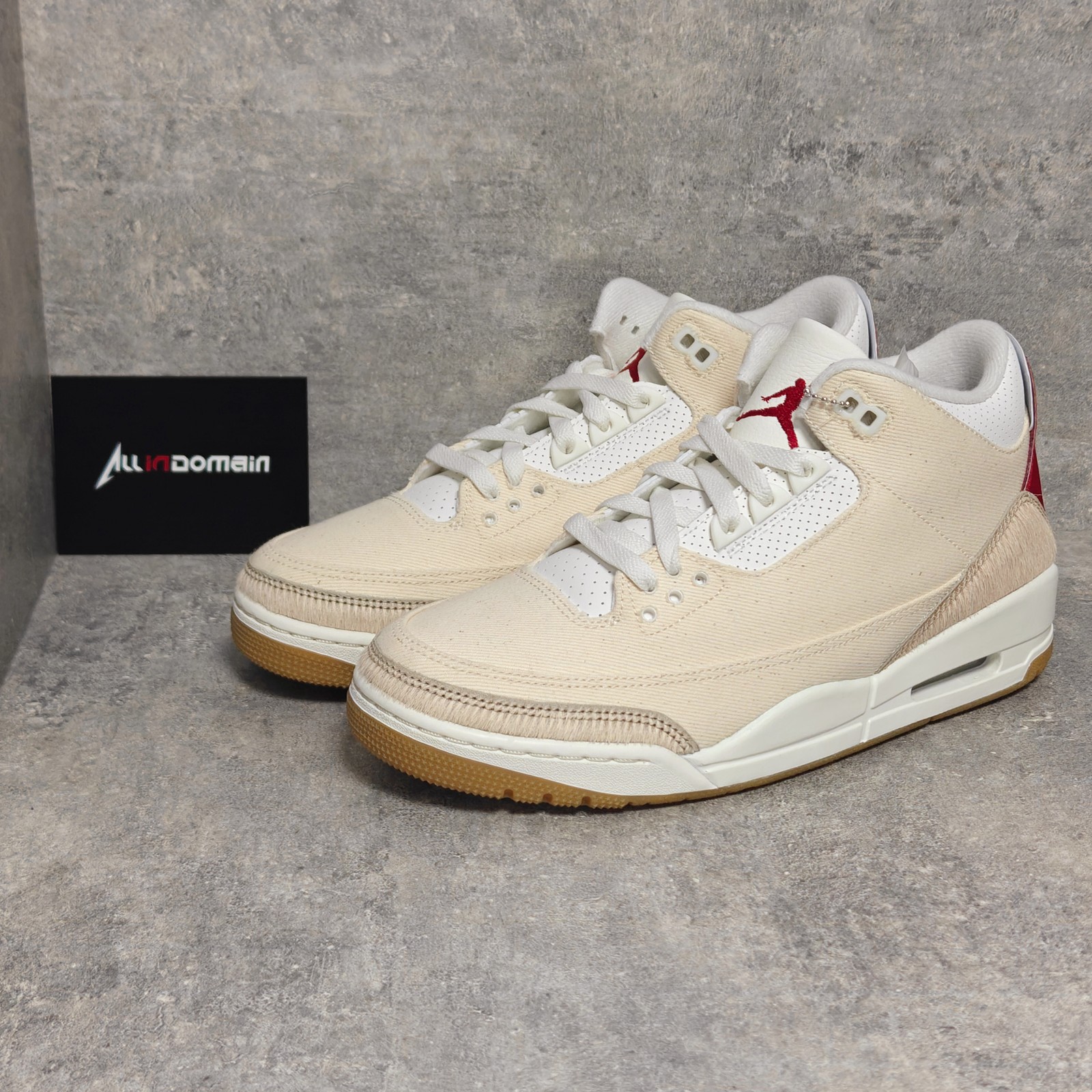 Levis x Jordan Air Jordan 3 Retro ‘Ecru Denim’ Beige Red IR0910-400
