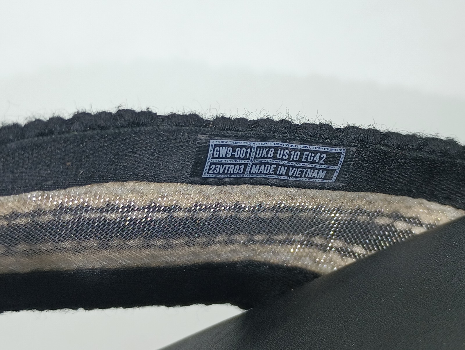 Fitflop F-Mode Womens Crochet Flatform Thong Flip Flop Sandals Shoes Sz 10 Black