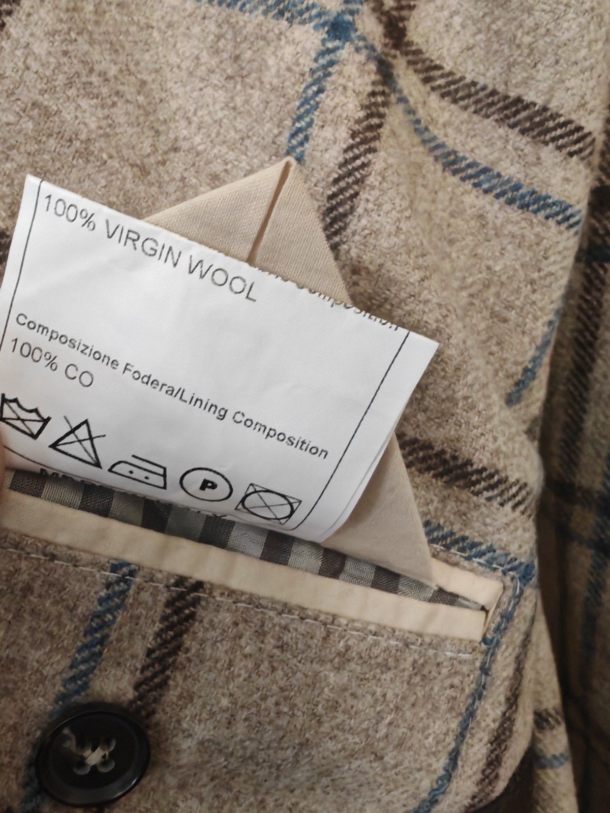 TAGLIATORE 700€ Men’s Blazer Jacket Virgin Wool Size EU52 ( L ) Made in Italy