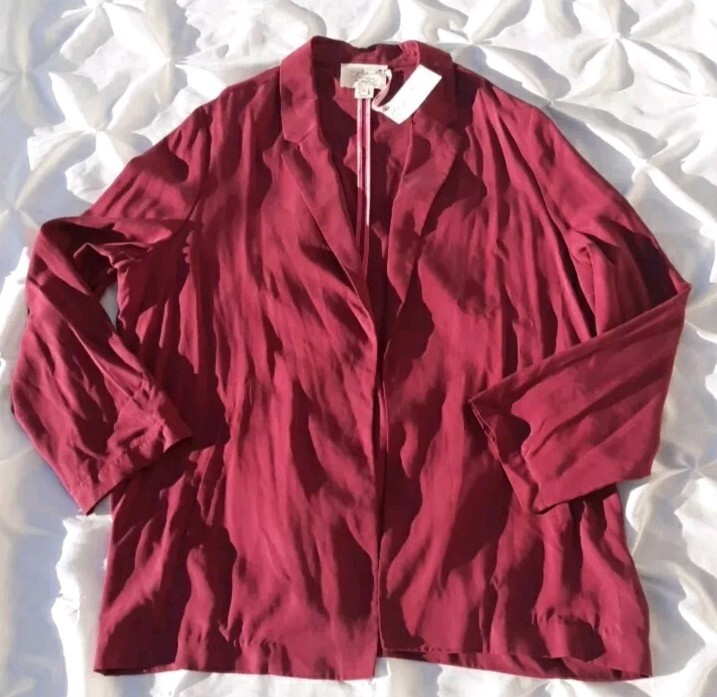 Evy’s Tree Size 2X The Marie 100% Tencel Open Front Sweater