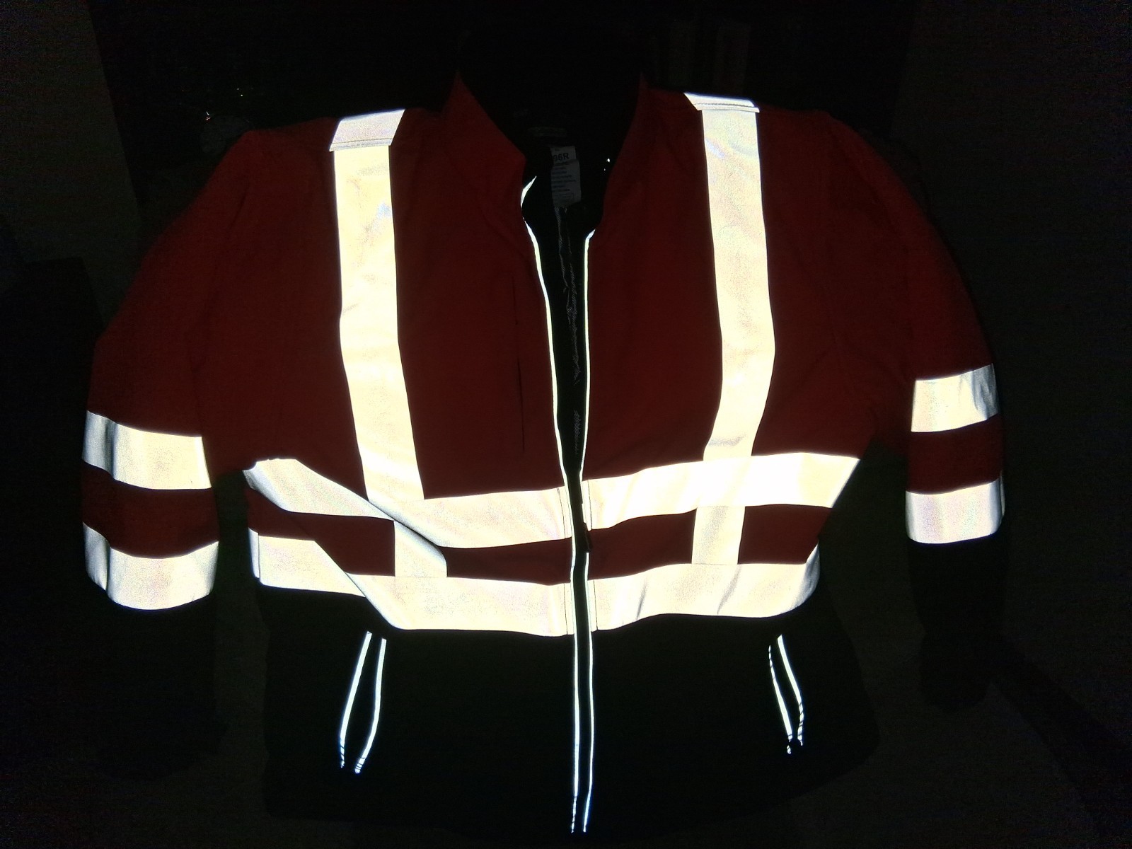 RefrigiWear Hi Vis Insulated Softshell Jacket Men’s XL Orange Black Coat 0496R