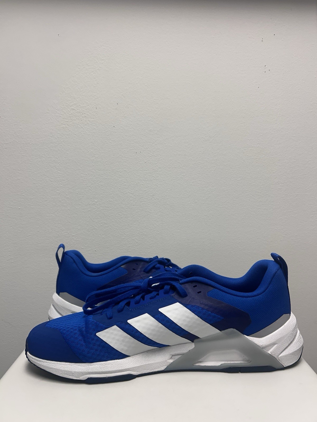 Size 16-Men’s Adidas Dropset Control Trainer Royal Blue White