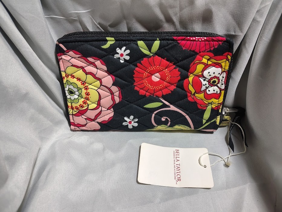 Vintage Bella Taylor Wrist Strap Wallet Vibrant Floral