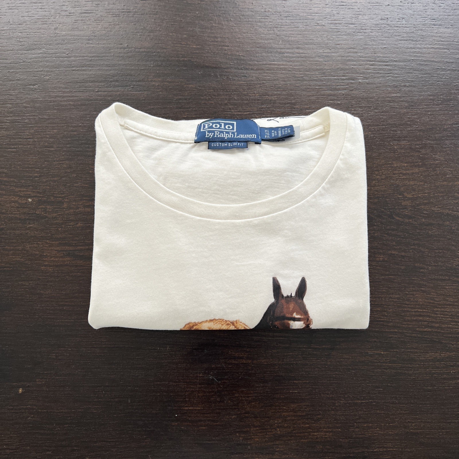 Polo Ralph Lauren Lunar New Year 2026 Horse Bear Print Cotton T-Shirt Men’s XL