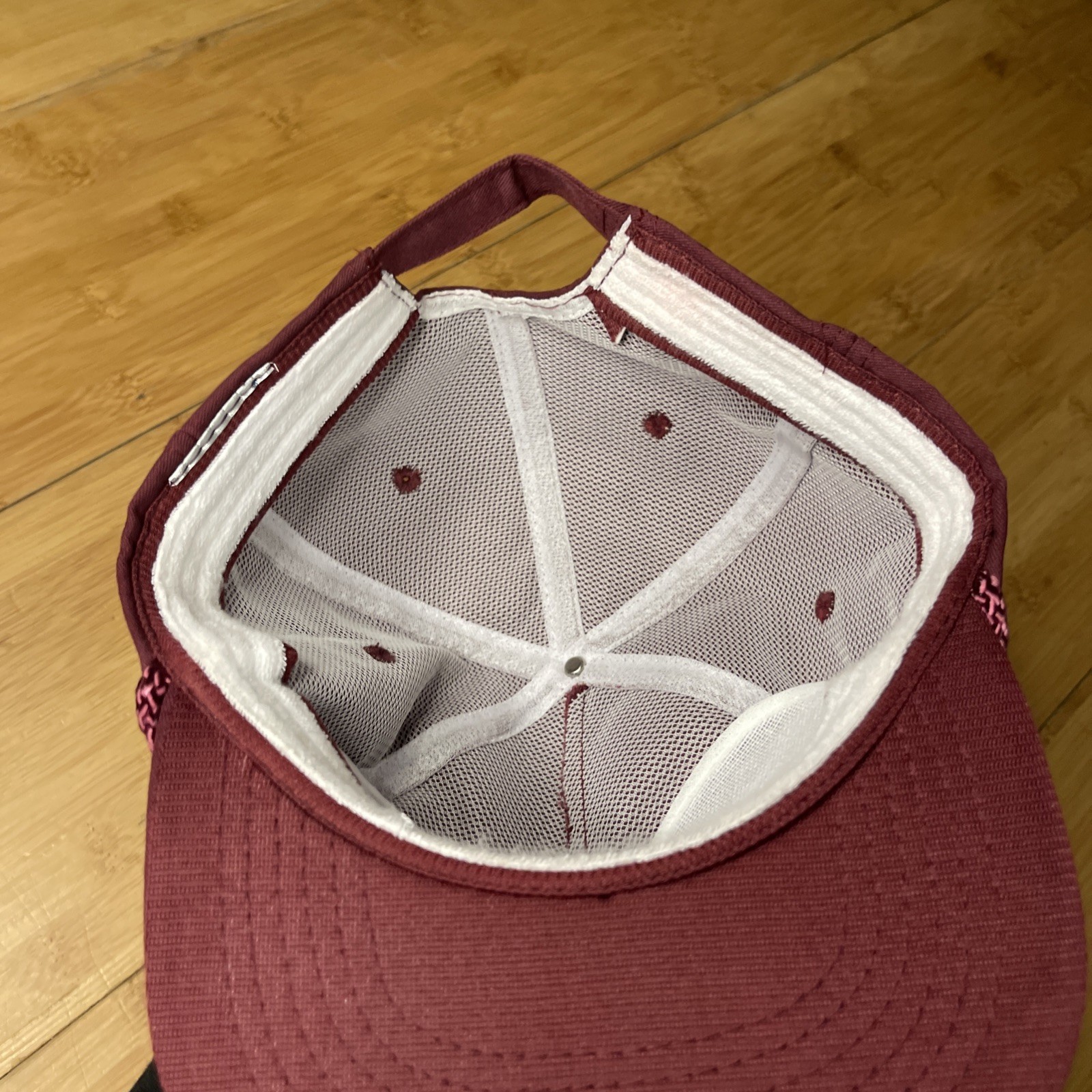 Vintage Midwest Towers MT Chickasha, OK Burgundy Maroon Zipper Trucker Hat CLEAN