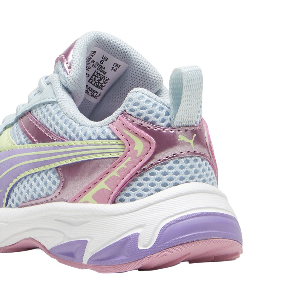 PUMA Morphic Mystery Garden Lace Up Toddler Girls Blue, Pink Sneakers Casual Sh