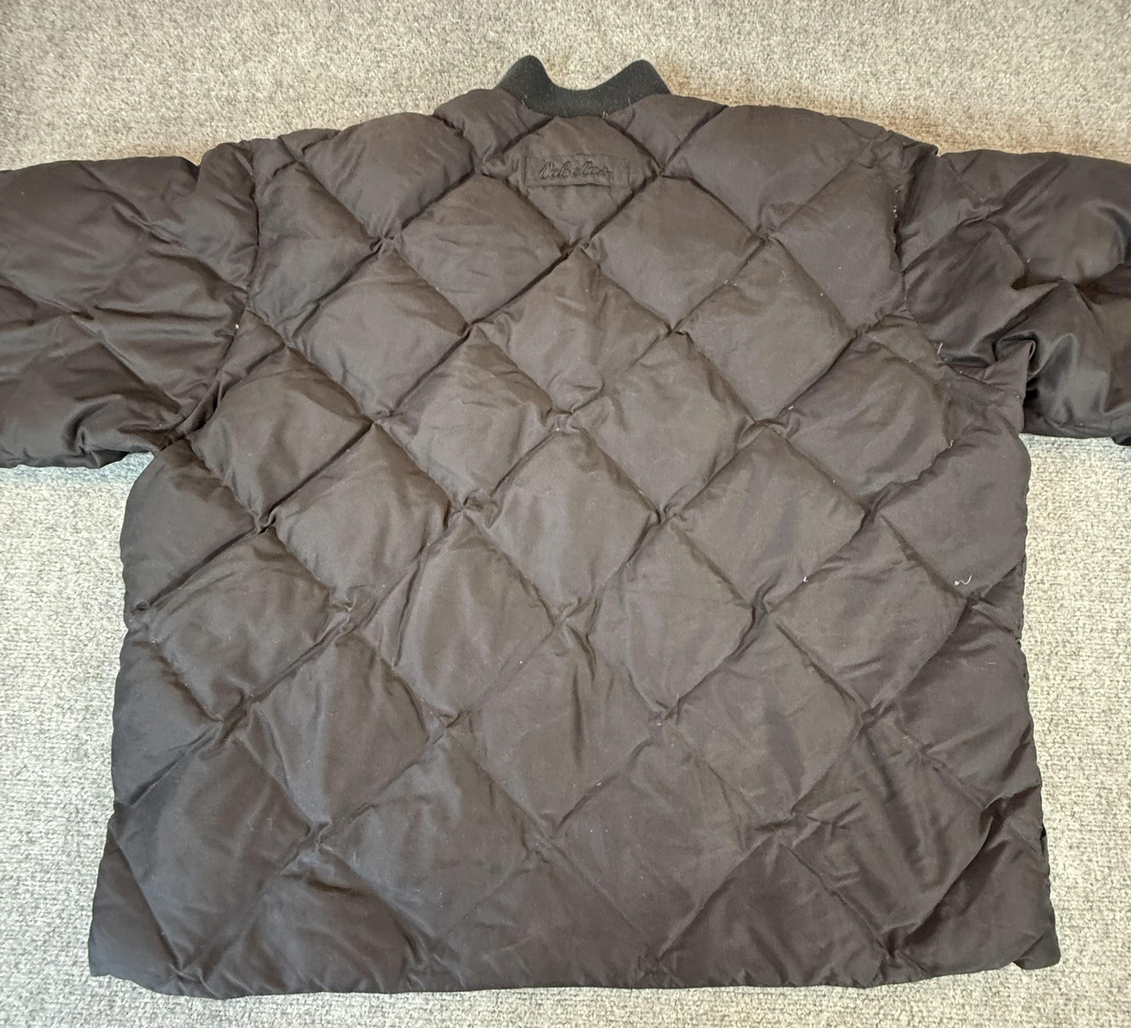 Cabelas Jacket Mens 3XLT Black Premier Northern Goose Down Puffer Coat Quilted