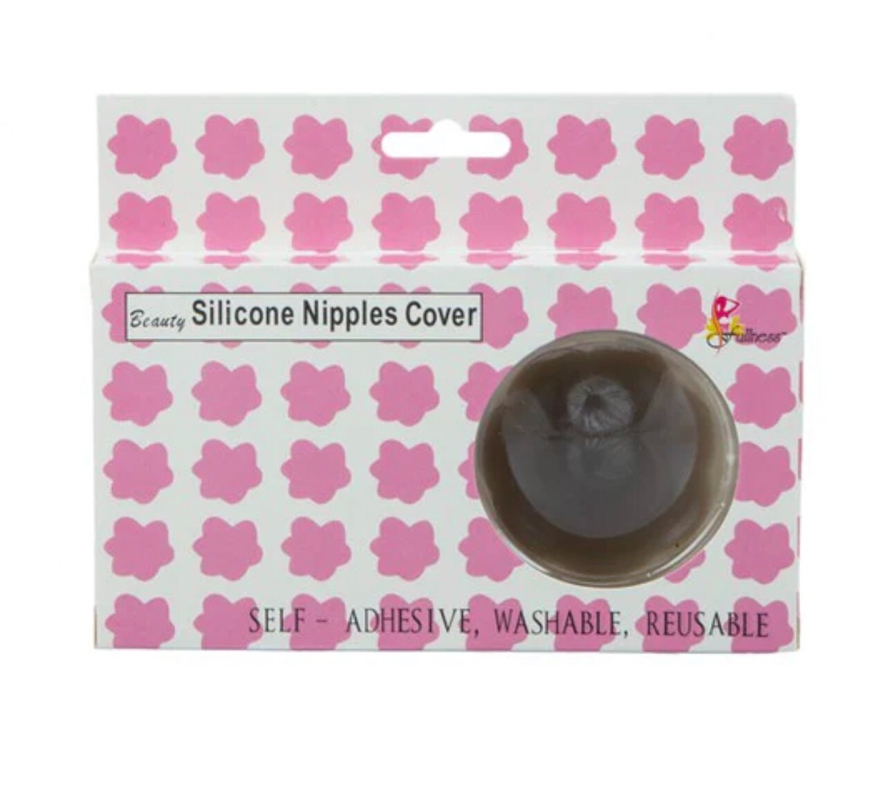 2 Pairs Fullness Soft Silicone Reusable Self Adhesive Breast Petal Nipple Covers