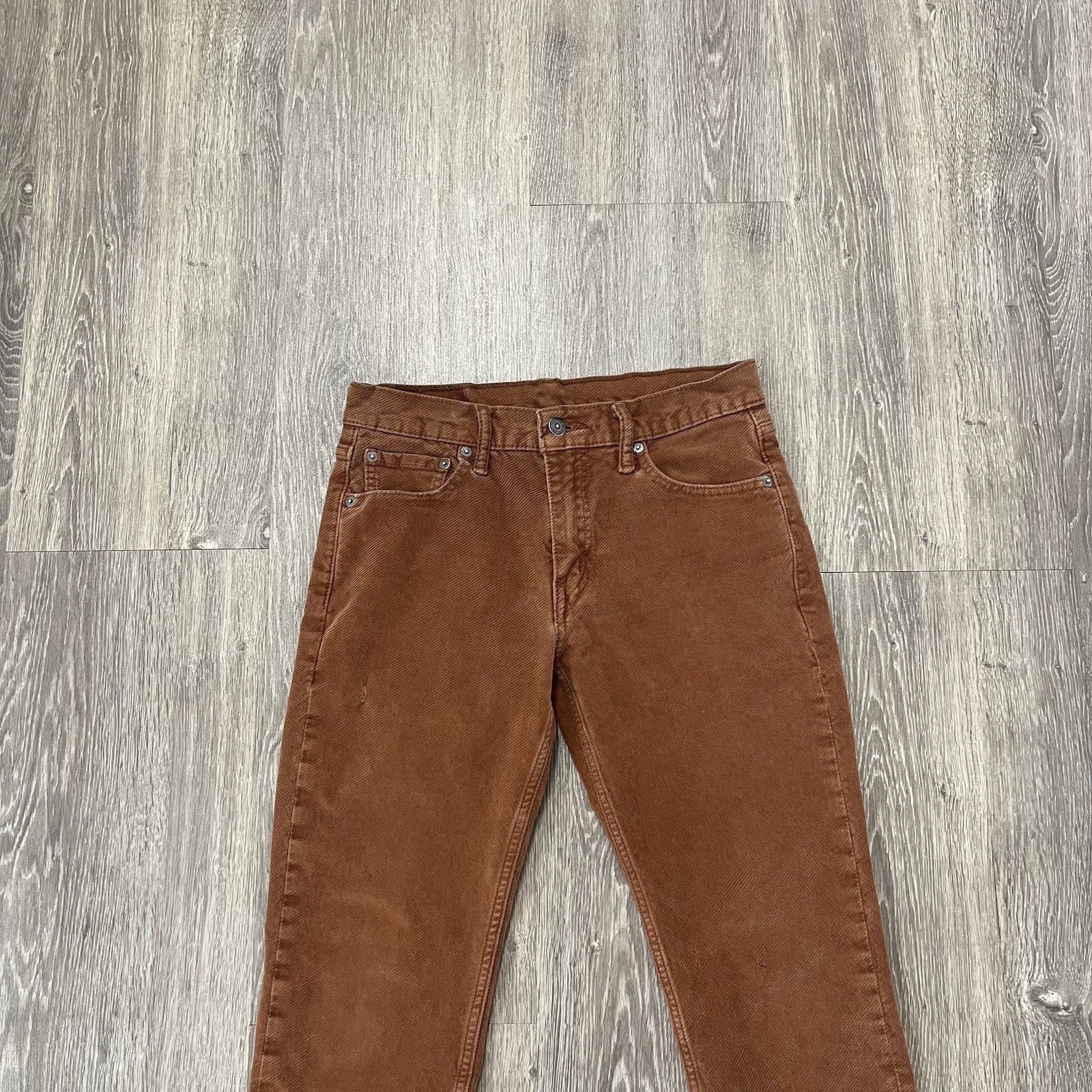 Levi’s 511 Diagonal Corduroy Trousers Coral Slim Straight Leg Fit As 30W x 29L