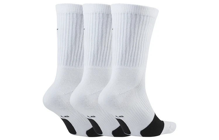 Nike Everyday Basketball White Crew Socks 3 Pair Mens Size 8-12 DA2123-100