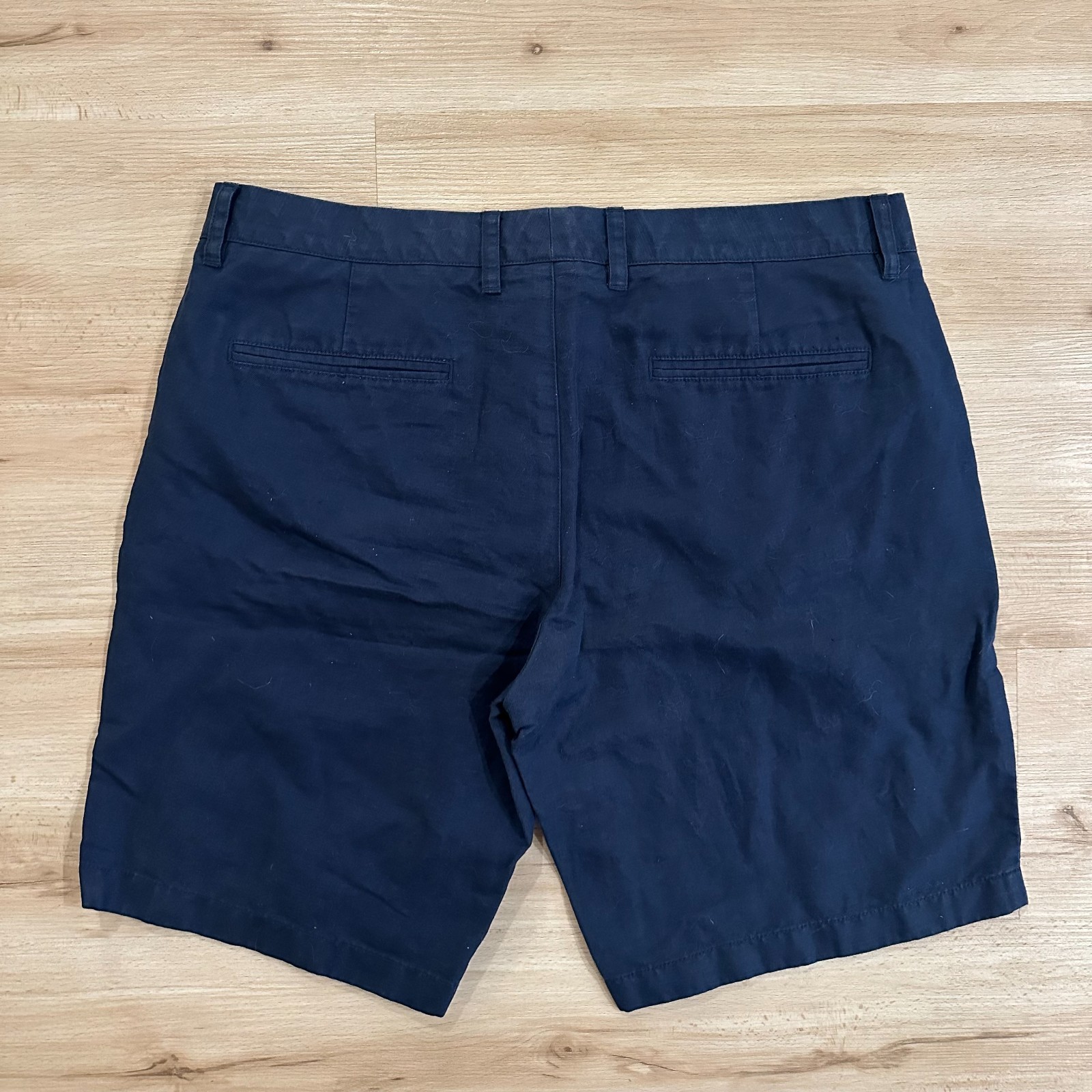 Jomers Van Wyck 10″ Navy Baird McNutt Linen Shorts, size 36, Navy