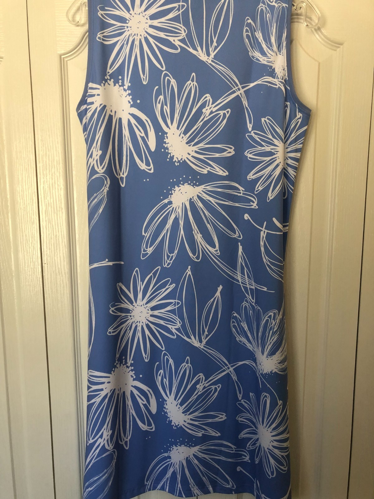 Ana Clare Womans Sleeveless Periwinkle Blue Dress NWT