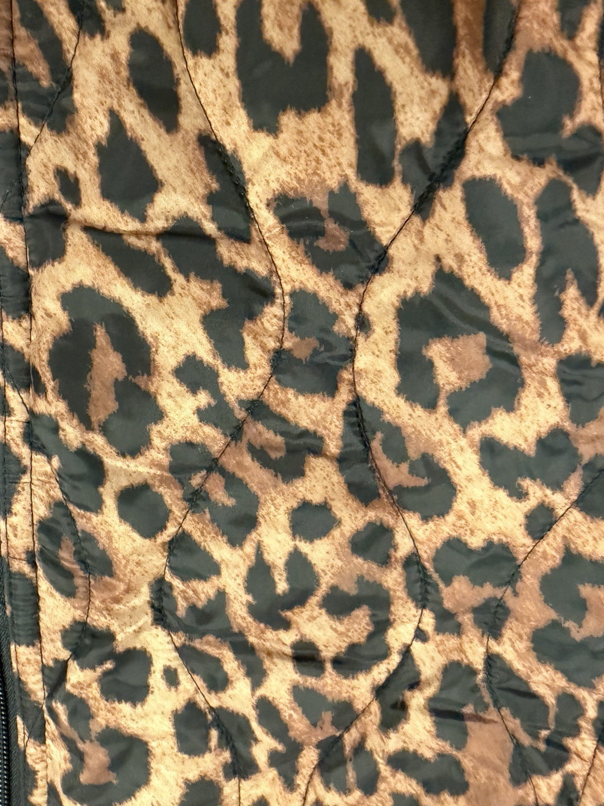 Talbots REVERSIBLE QUILTED VEST – LEOPARD / BLACK Size XL NWT ($145 MSRP)