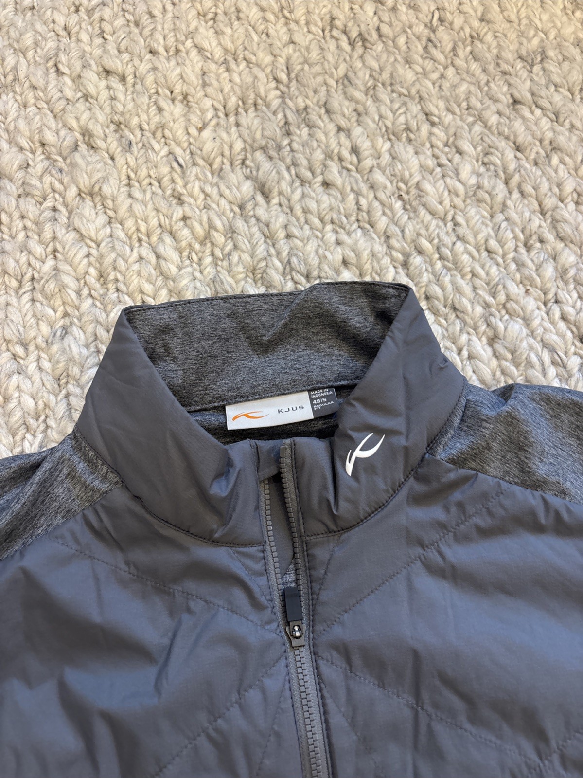NWT $285 KJUS Golf Men Full Zip Retention Performance Jacket Medium Gray S / 48
