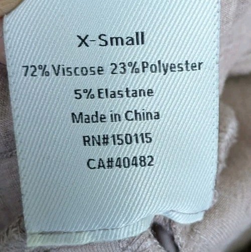 Varley Slim Cuff Pant Jogger 25″ Doublesoft Rose Marl Sz XS