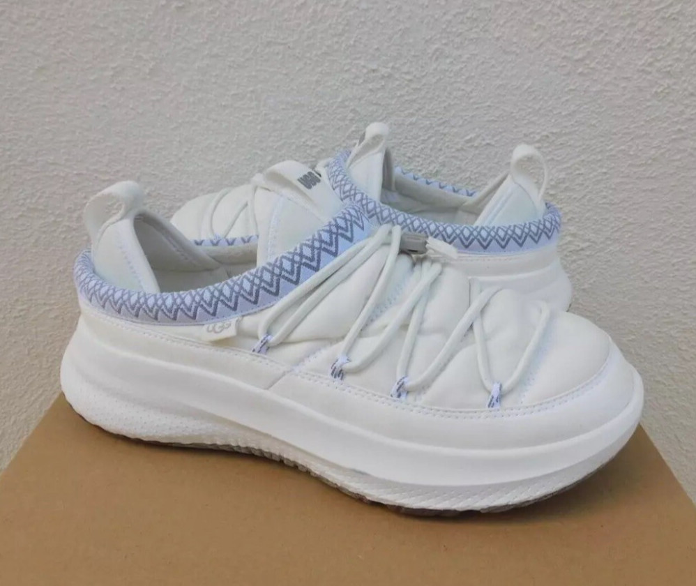UGG ALL GENDER WHITE CA78 TASMAN SLIPPER SNEAKERS MEN US 11.5/ WOMEN US 12.5 NIB