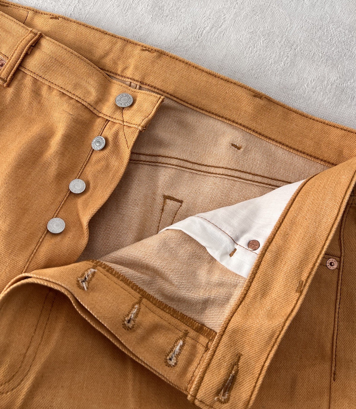 Levis 501 XX Yellow Gold Mustard Men’s Size 40×30 TRUE TO SIZE Button Fly