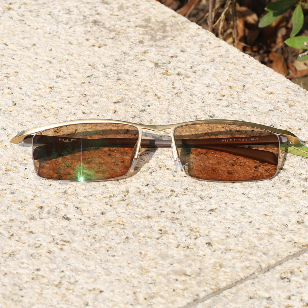 Men’s Half Rimless Photochromic Reading Glasses Single Vision UV400 +0.00 ~+4.00