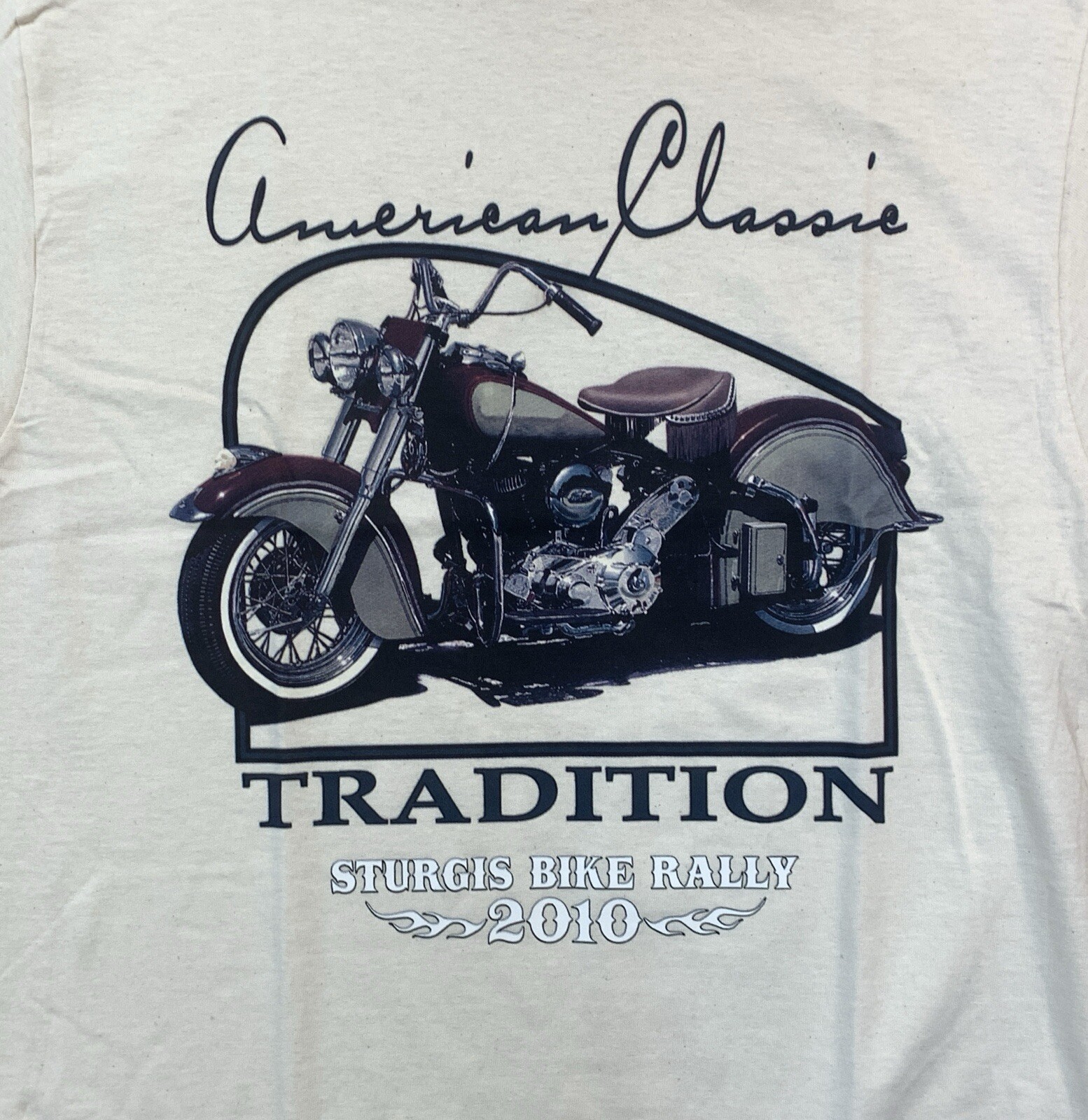 American Classic Motorcycle Sturgis Bike Rally 2010 T-shirt Size Medium Gray