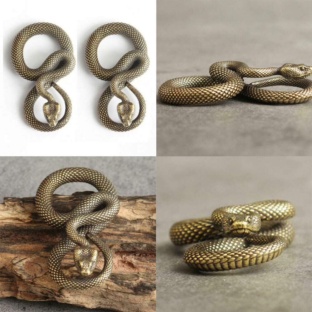 1/2/5Pcs Artistic Copper Snake Pendant Wallet Bag Car keychain Accessories