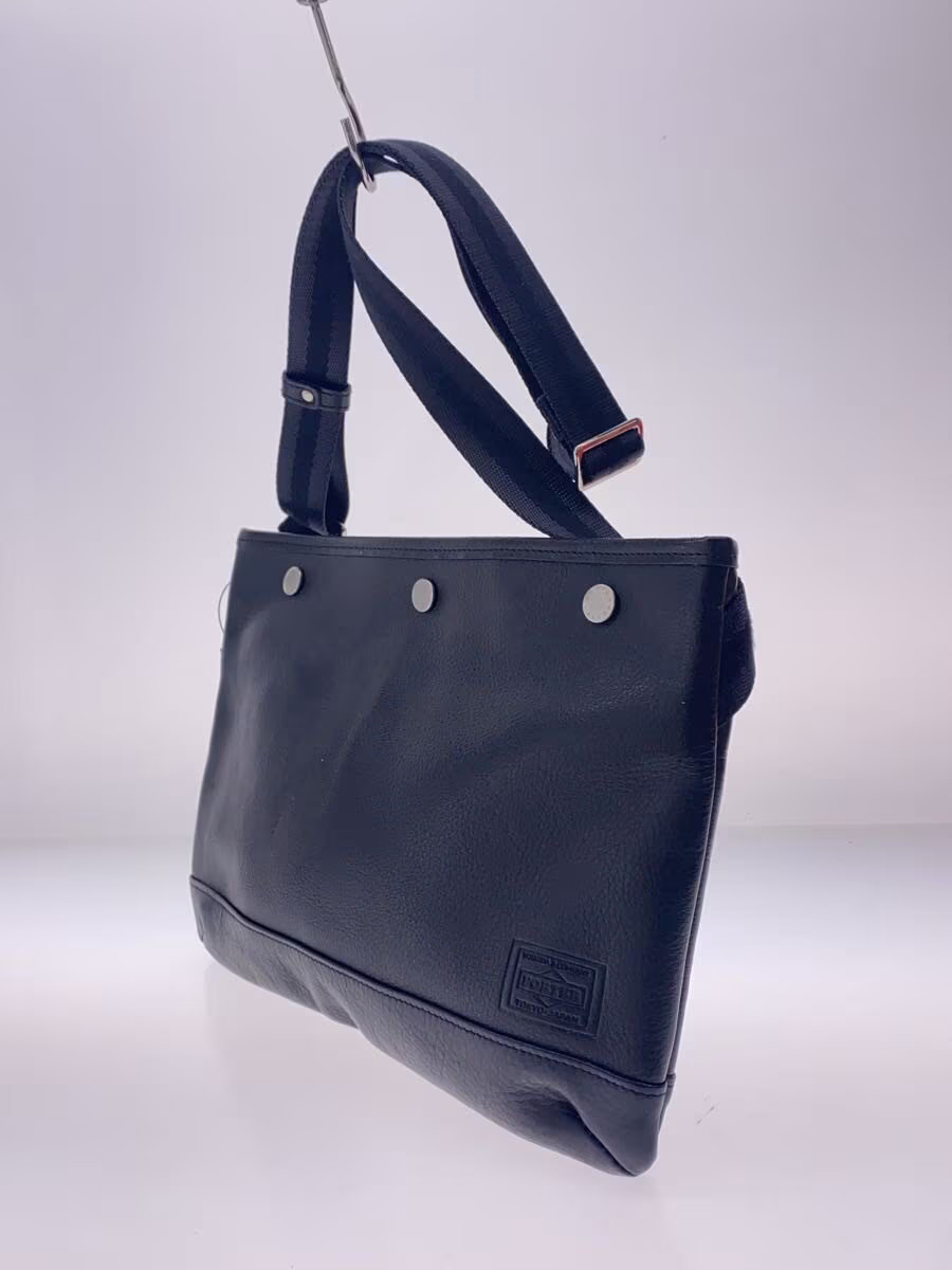 PORTER Shoulder Bag Leather Black
