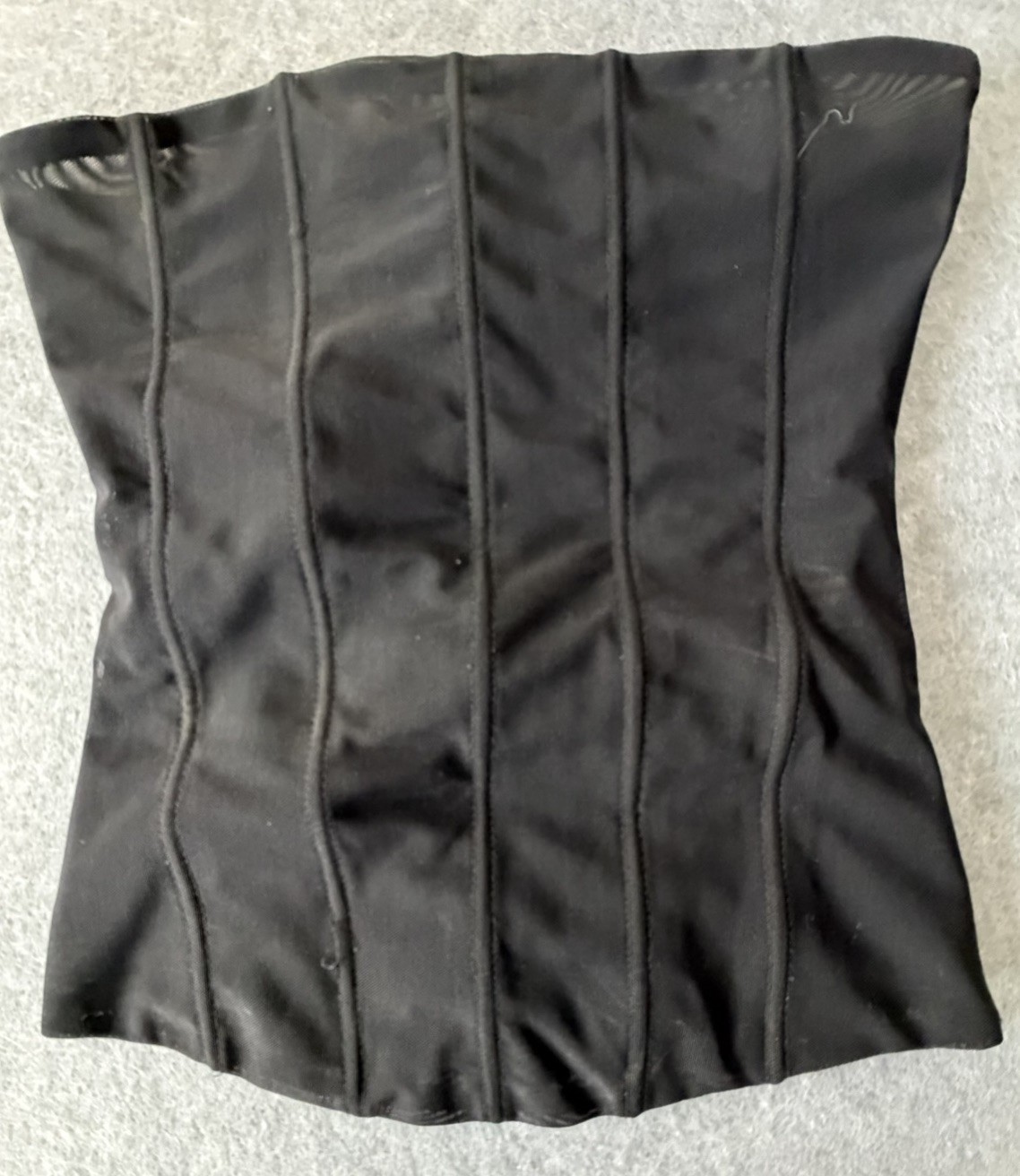 Renaissance Goth Punk Coquette Sheer misguided black strapless Small corset top