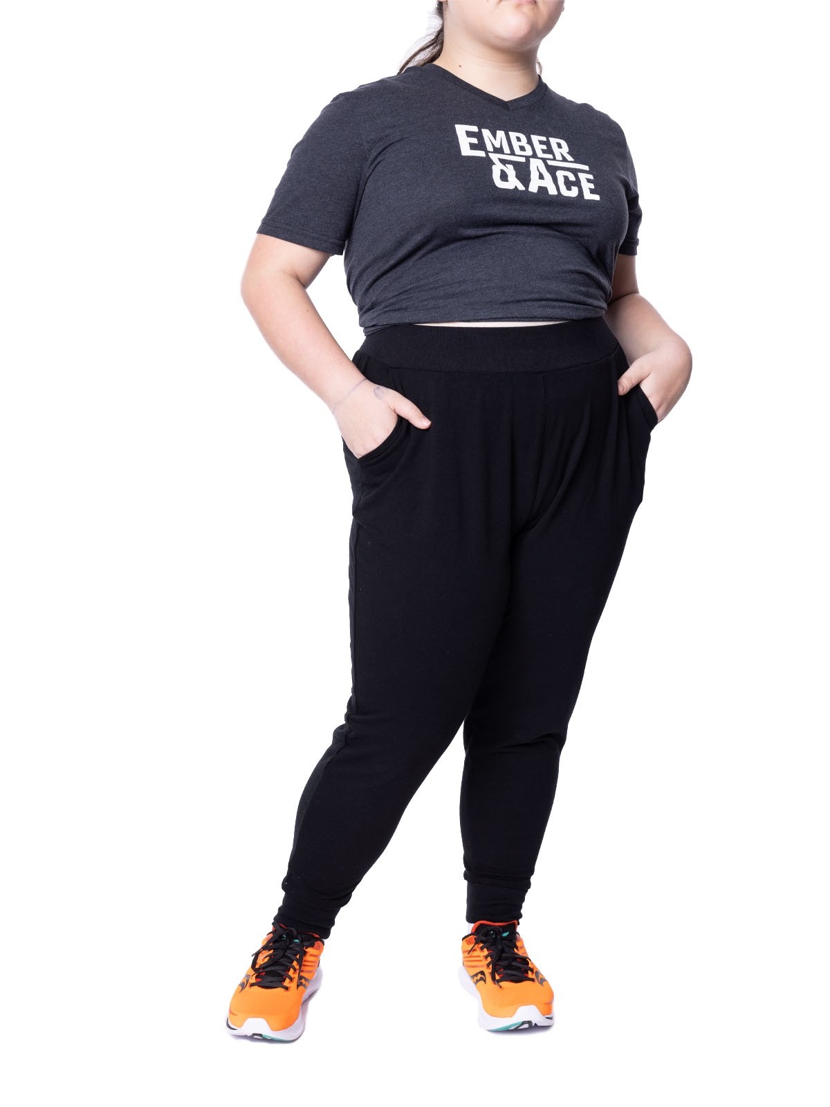 Ember and Ace Plus Size Kids Unisex Cotton Knit Joggers – 0X to 4X – Active