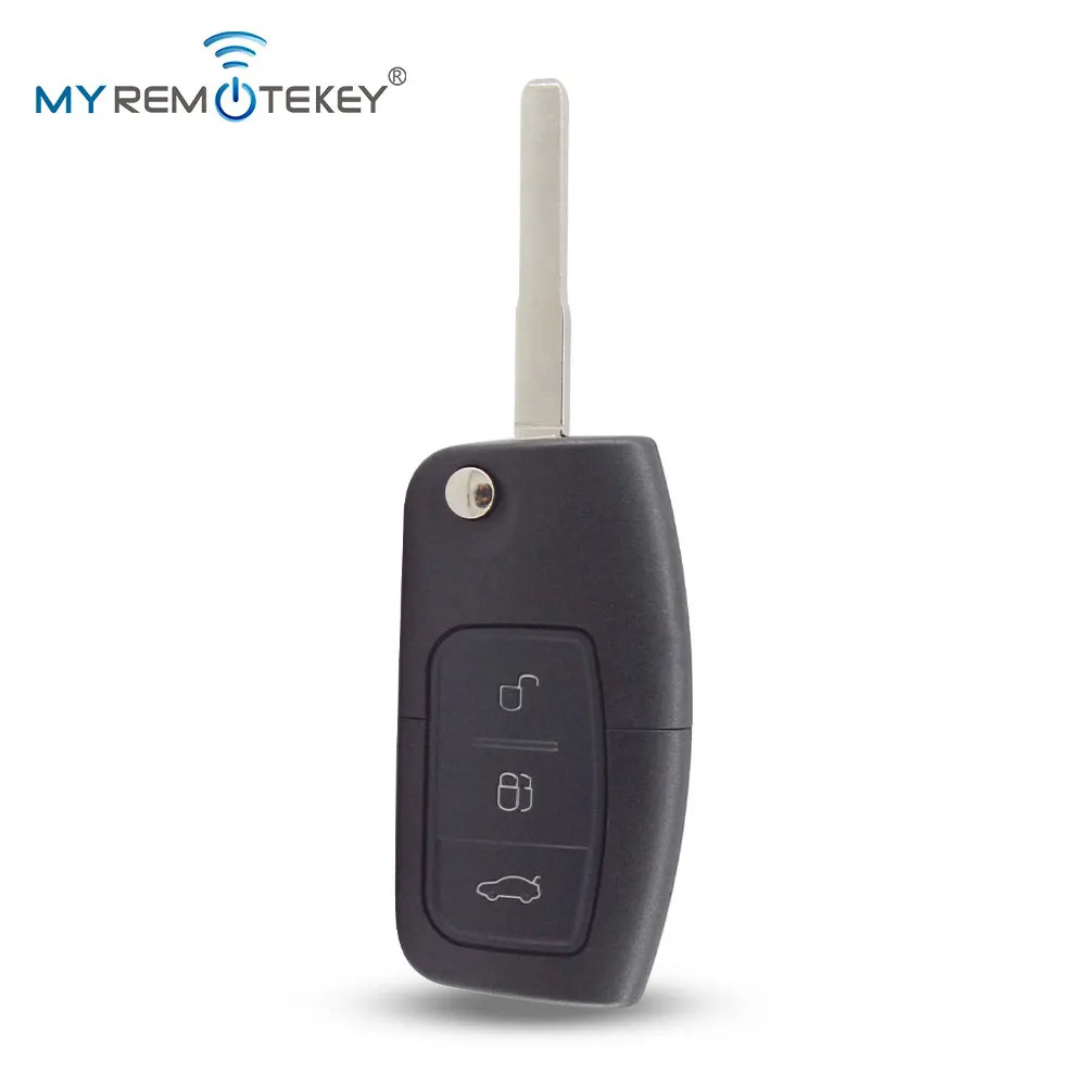 3M5T15K601AB flip remote key 3 button HU101 434Mhz 4D63 / 4D60 chip for Ford