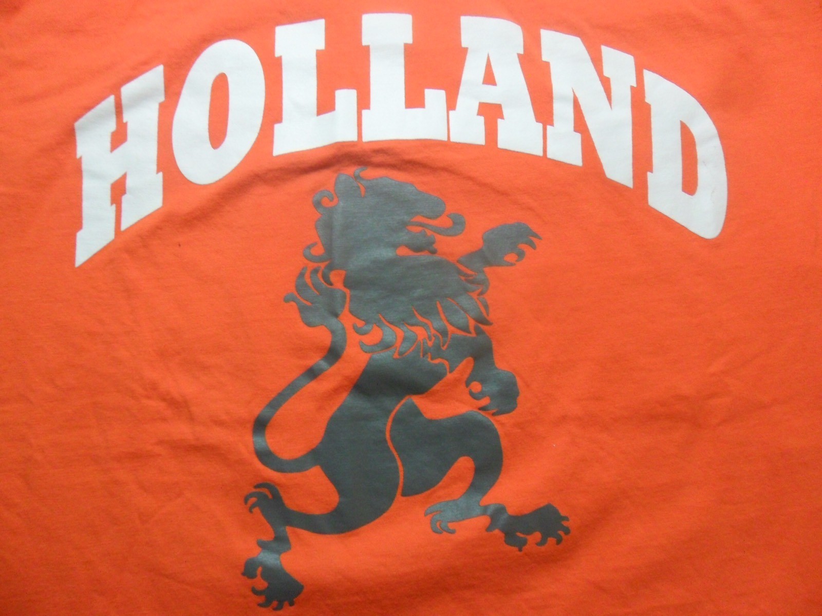 Large- Orange Holland V Neck T- Shirt