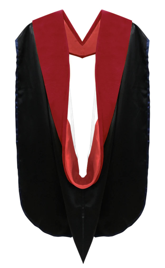 Doctor of Theology Hood – Scarlet & White