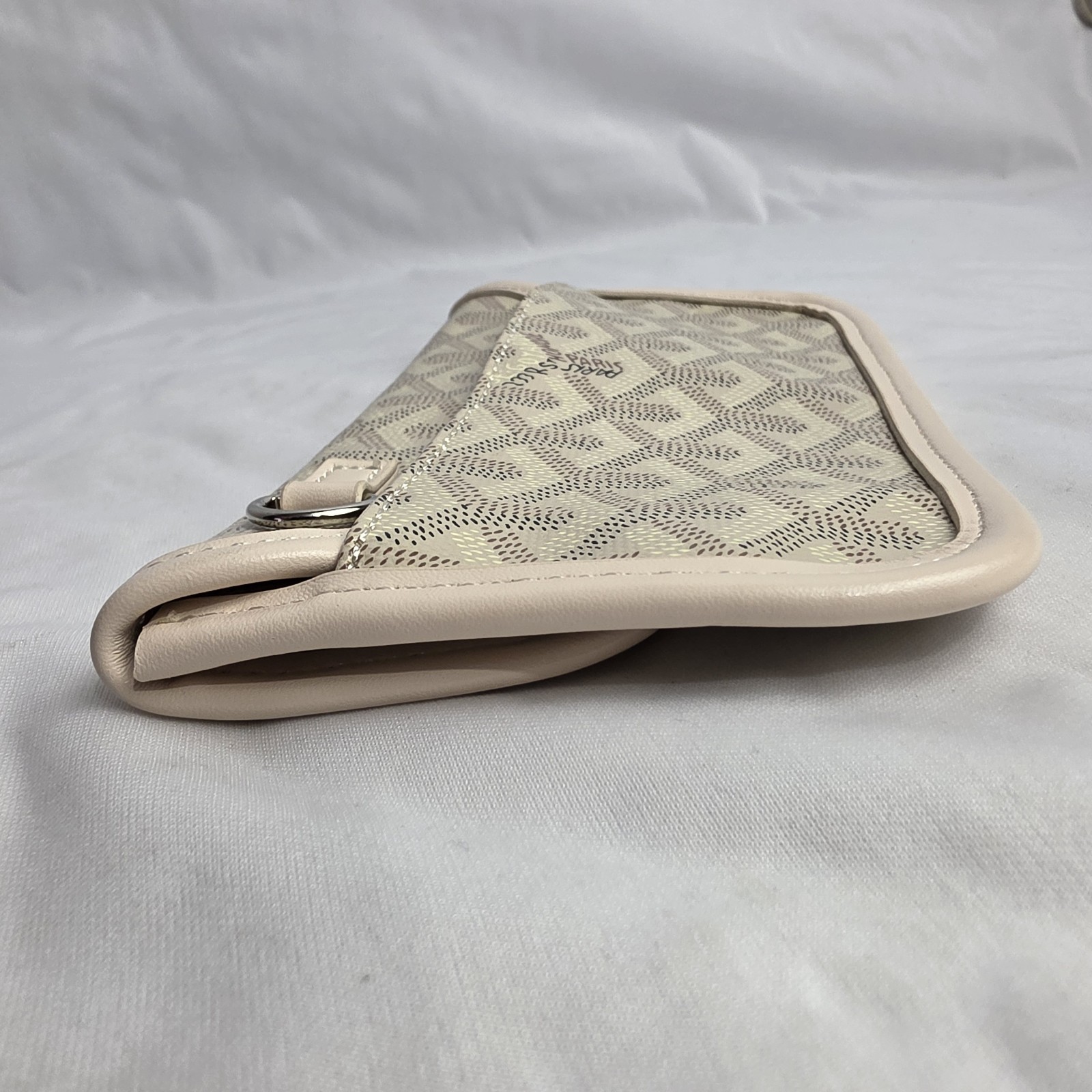 Goyard Goyardine Herringbone PVC Leather Pouch Bag Wallet 7.75″ Pre-Owned