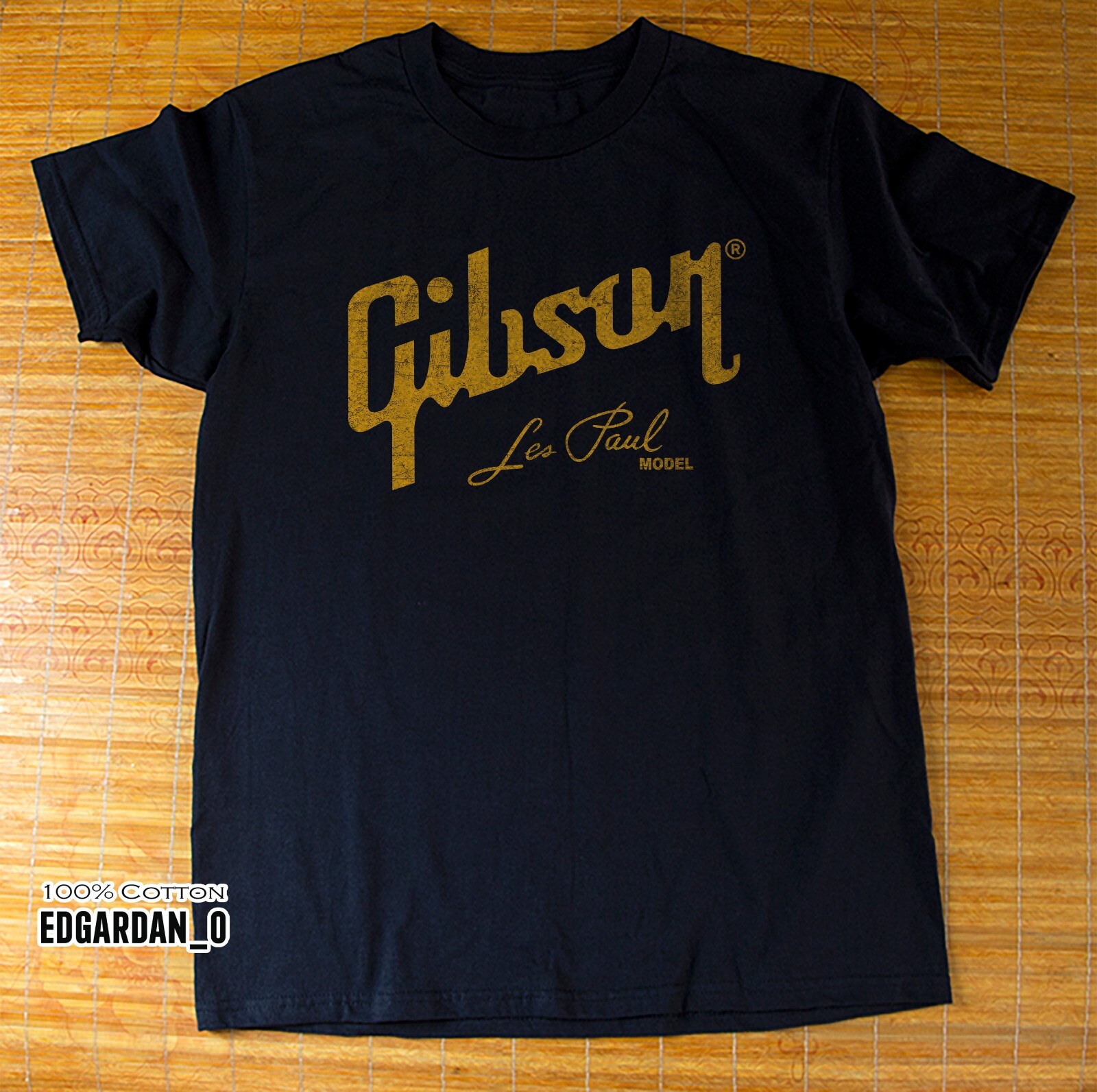Gibson Les Paul Logo Vintage Guitar Graphic Shirt