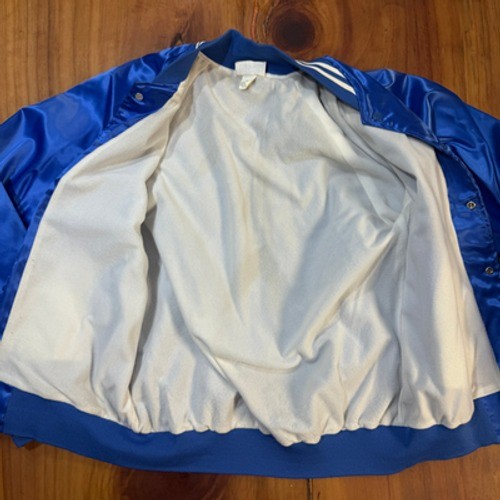 Vintage Hartwell Jacket Mens BeBop Greace Satin Bomber Retro Diner Costume Q18