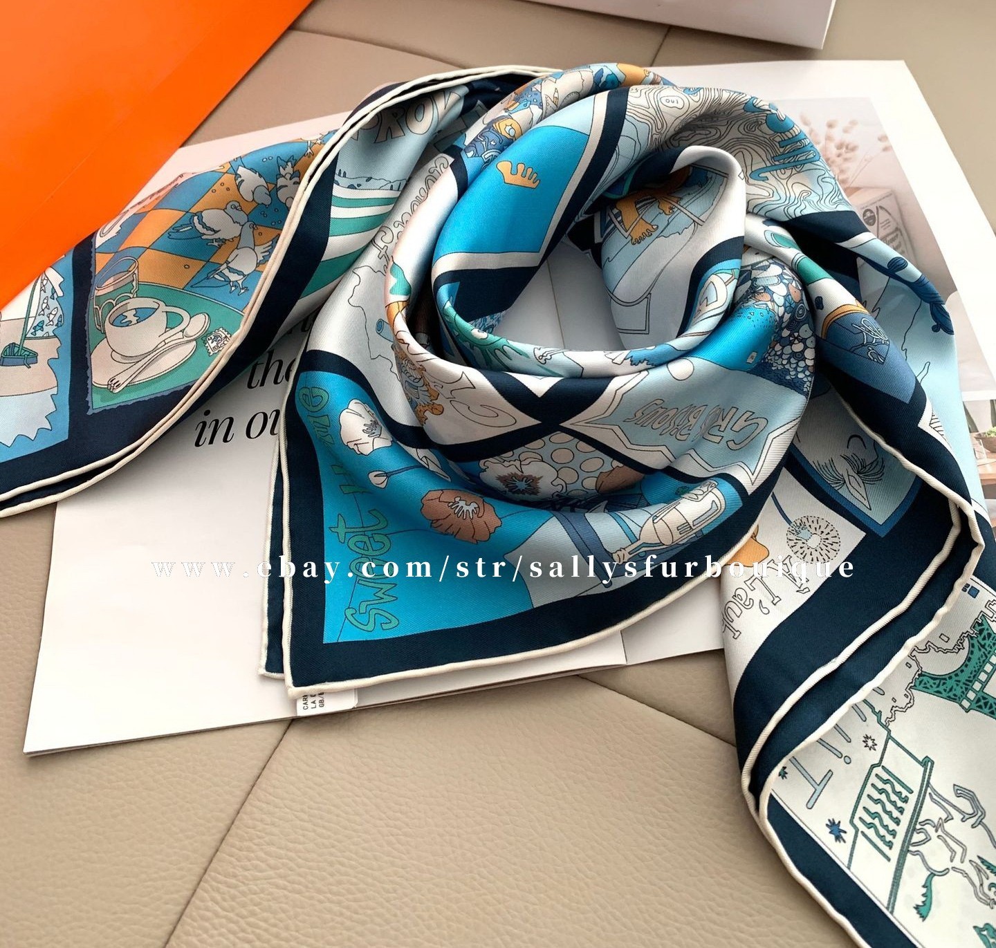 Sally Boutique 18 Momme Twill Silk Wrap Scarf Travel Print Double Face Shawl 35″