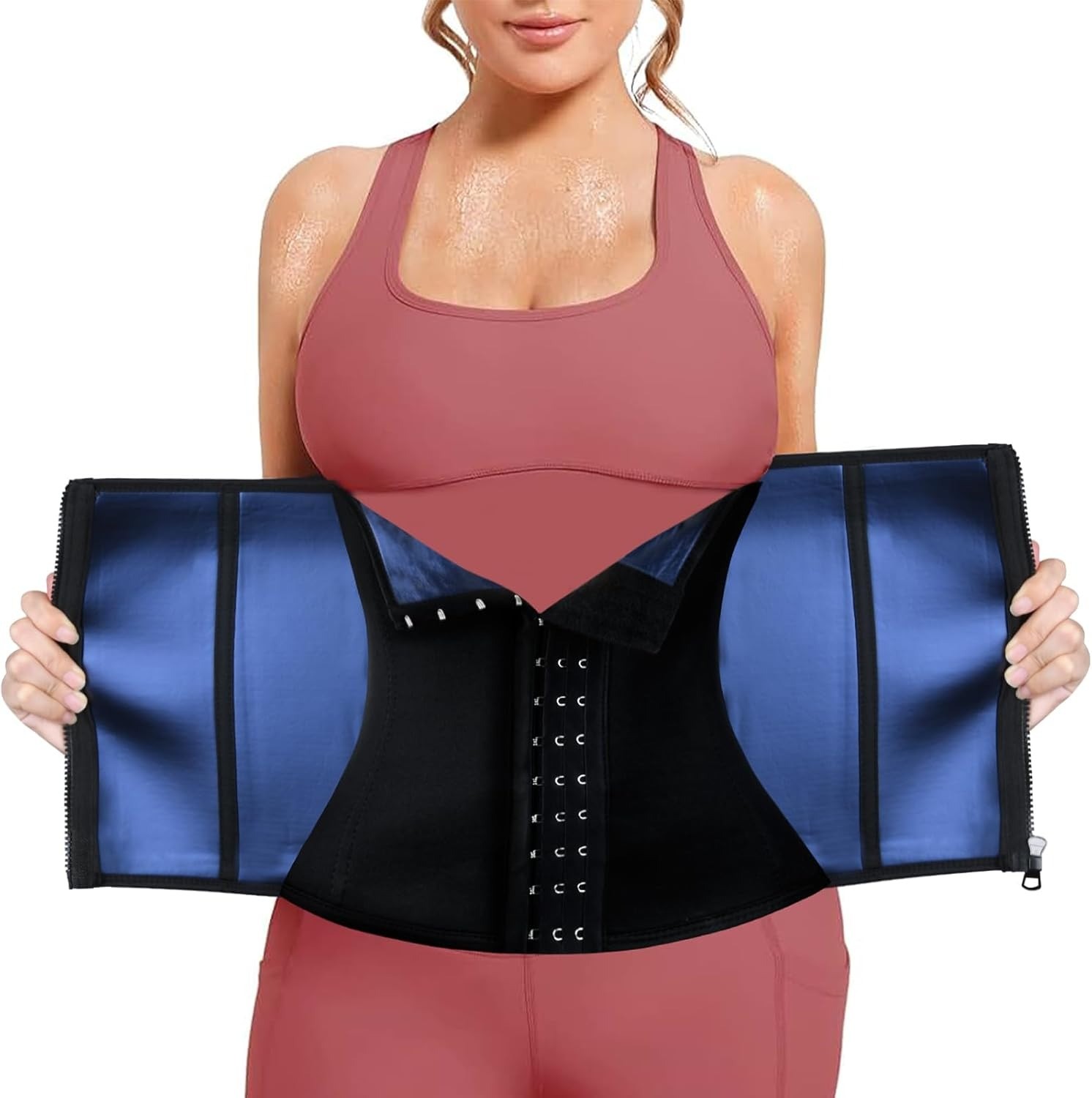 Waist Trainer Women Men Adjustable Sweat Belly Band Sports Girdle Body Shaper