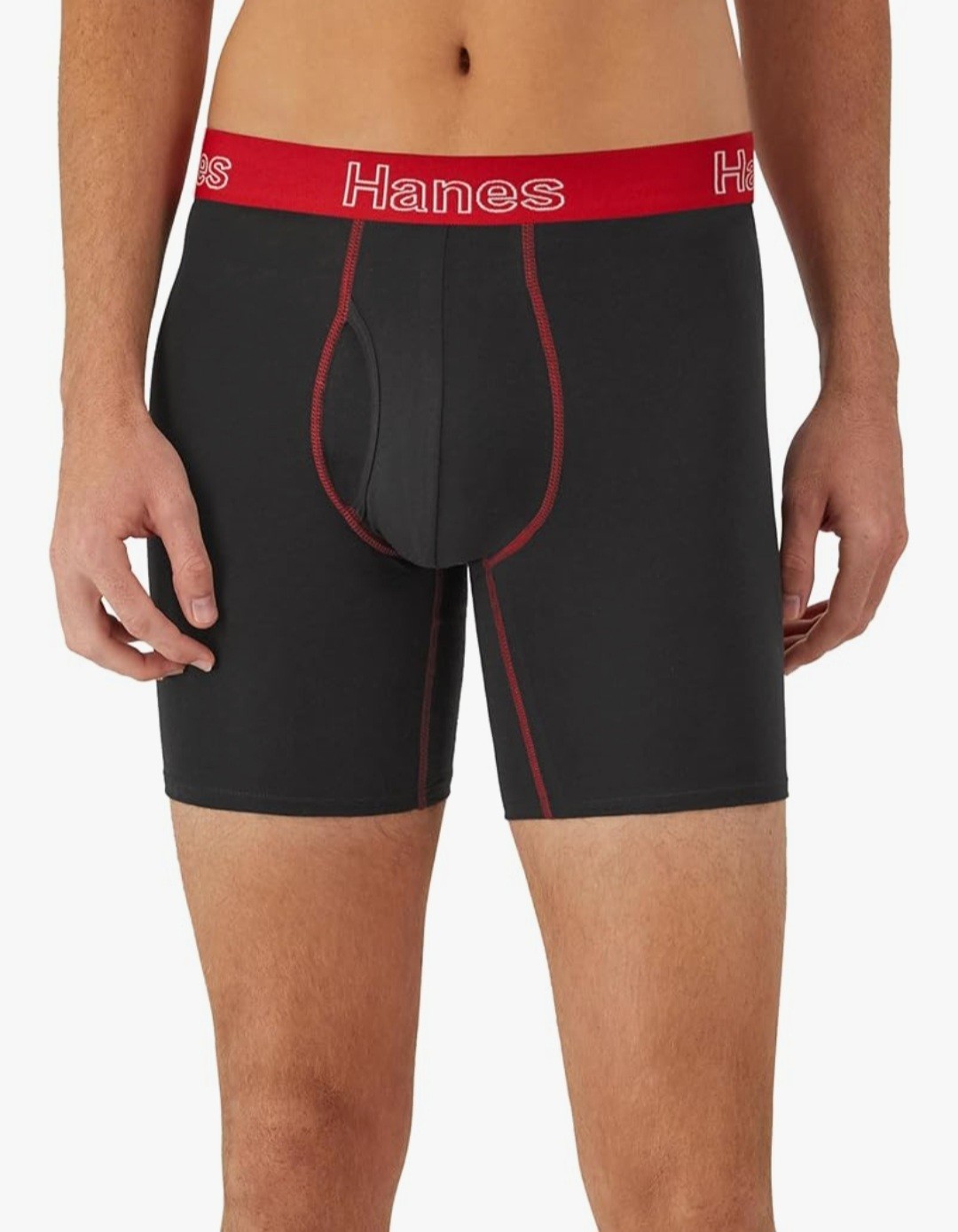 Hanes Men’s Boxer Brief Underwear 6 Pack, Stretch Cotton Boxer Briefs for Men