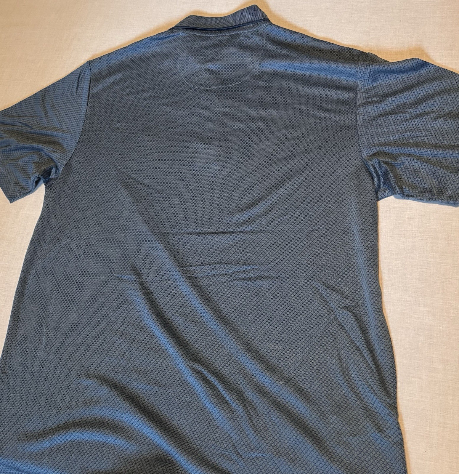 Cubavera Men’s Blue Short Sleeve Size Large Collard Shirt New With Tags