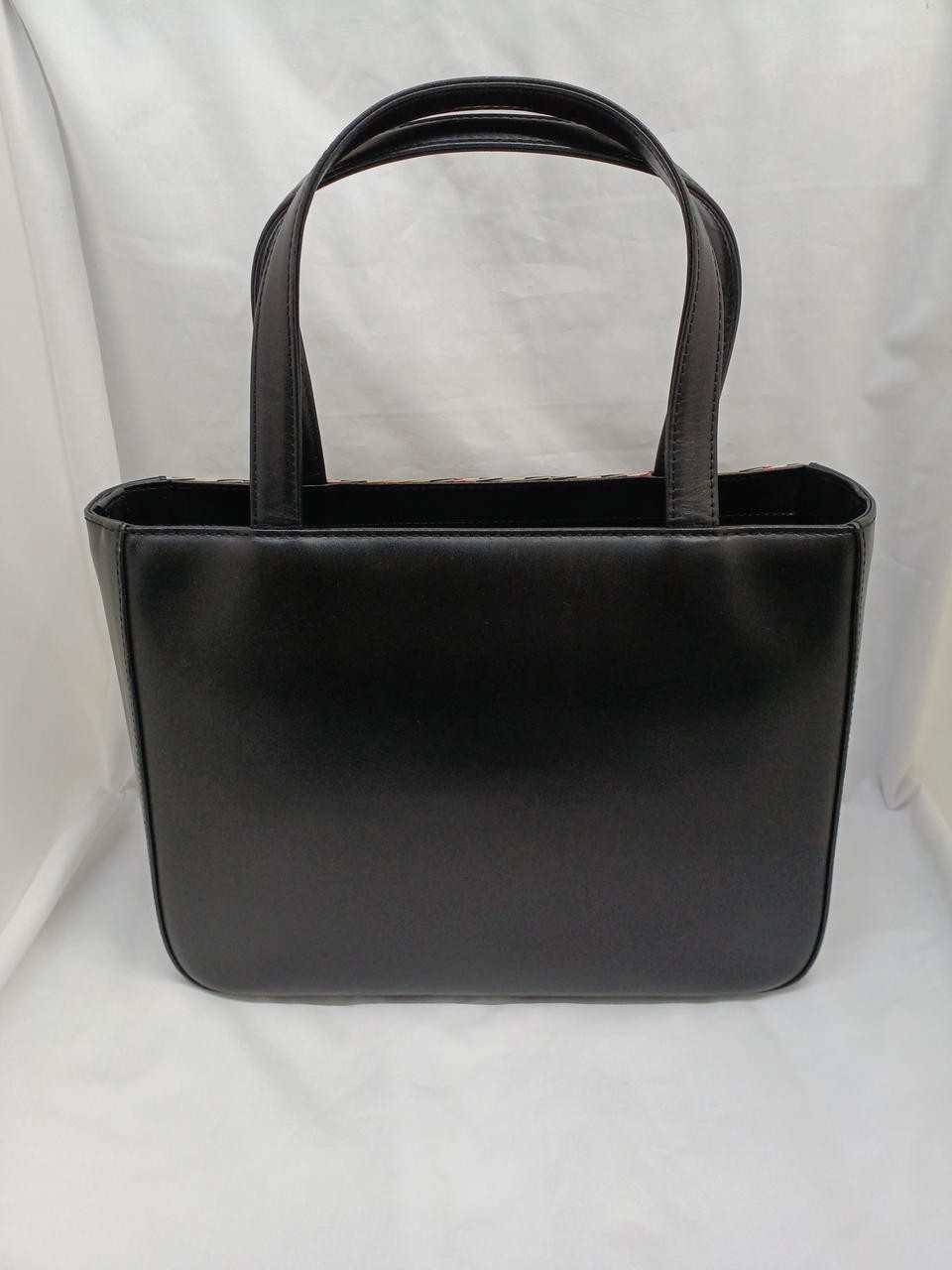 BURBERRY Nova Check Tote Bag 10.6 inch Black