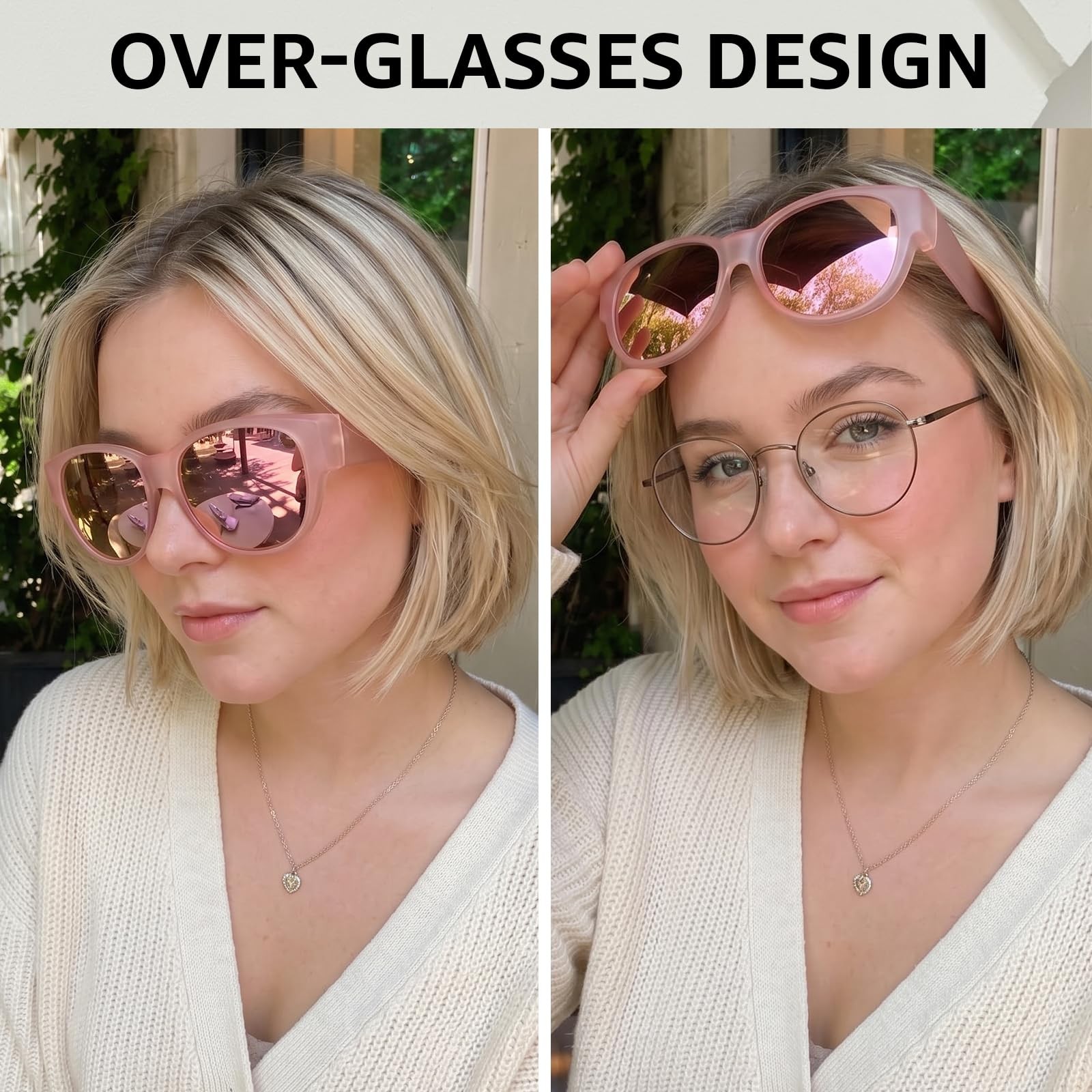 Polarized Fit Over Sunglasses for Women, Trendy Sun Glasses Over Prescription…