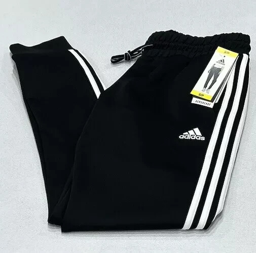 Adidas 3-Stripe AEROREADY Active Jogger – Black – Size Small – NEW w/Tags
