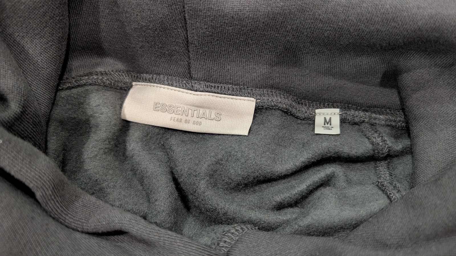 Fear of God Essentials Hoodie 1977 ‘Iron’ M Size Loose Oversize Hoodie NWT