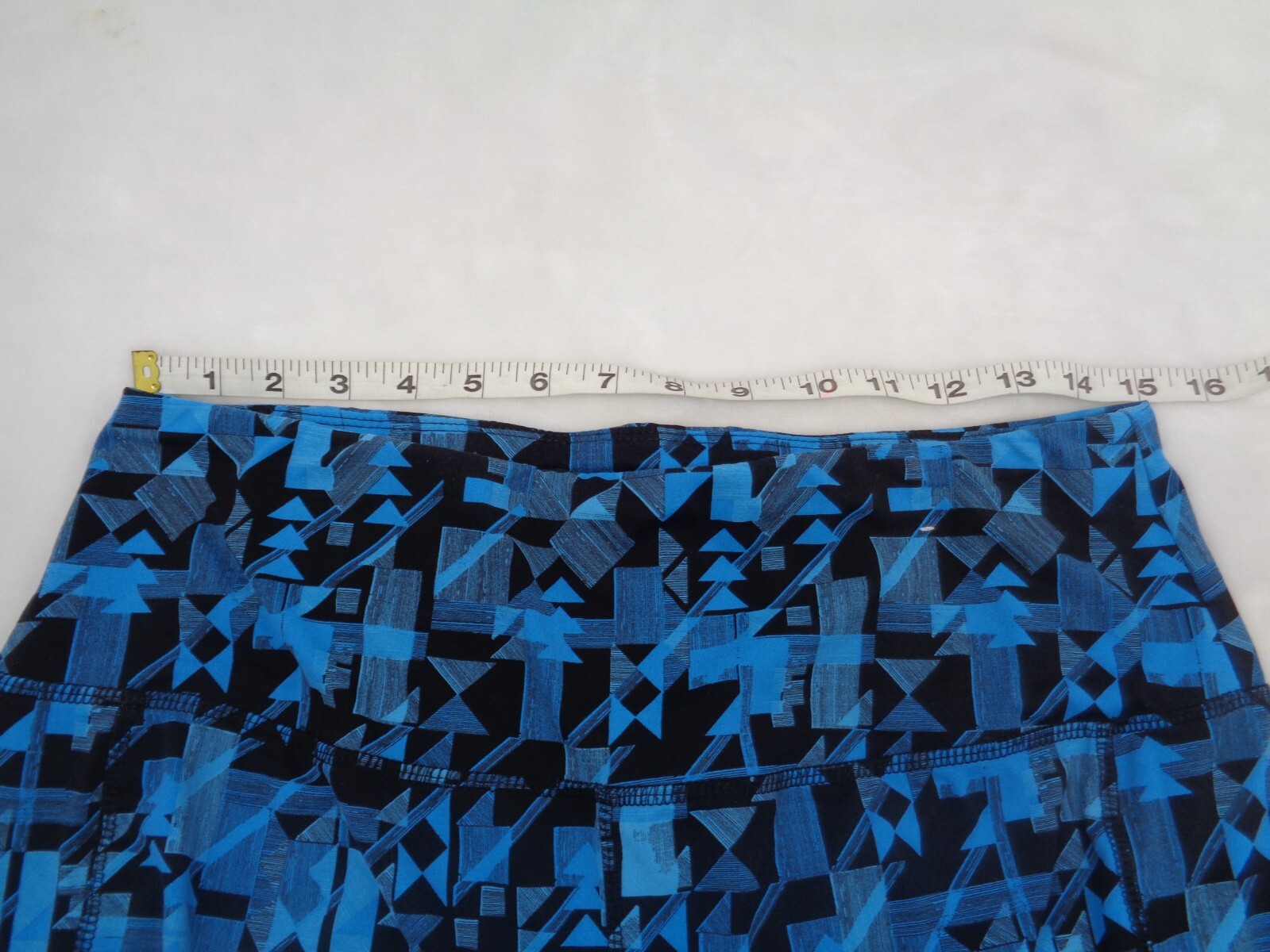 Crane Spandex Pants Women Large Blue / Black Design Active Spandex pants