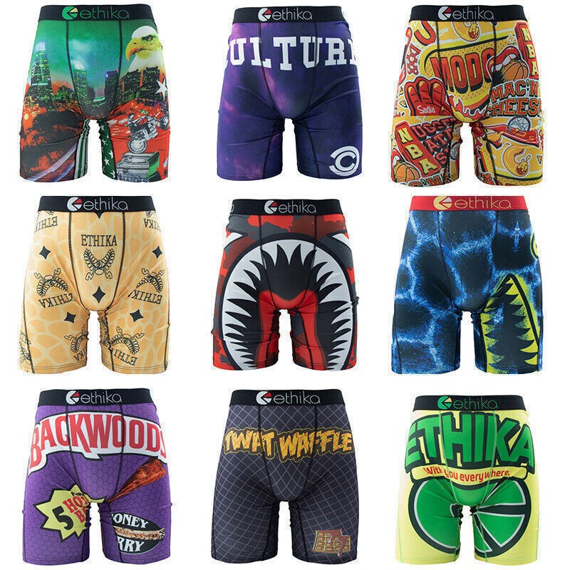 3Pack 5Pack 6Pack 9Pack Ethika Men’s The Staple Boxer Briefs (Random color)